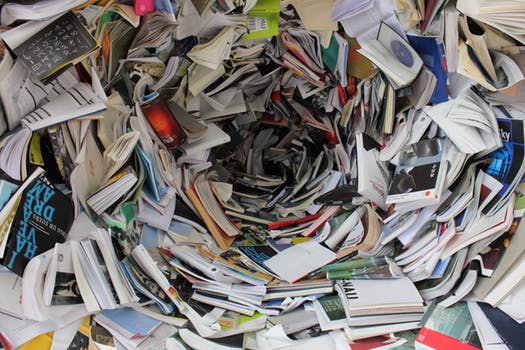 swirling papers